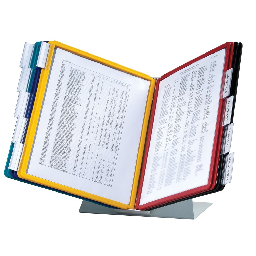 Durable VARIO 20 Pocket Desktop Reference System - Letter Size 10 Double-Side...