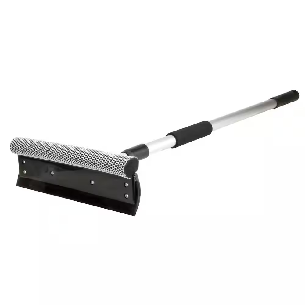 10 In. Telescopic Window Squeegee with Handle