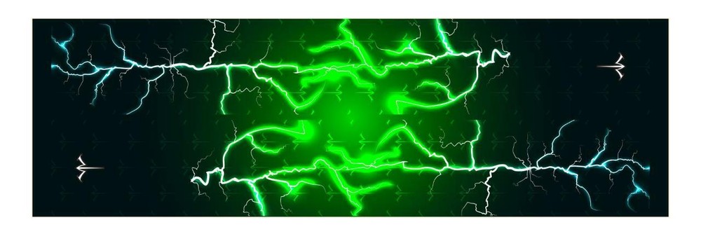 White Water Archery Green Lightning Bolt Storm Solid Stabilizer Wrap Protection