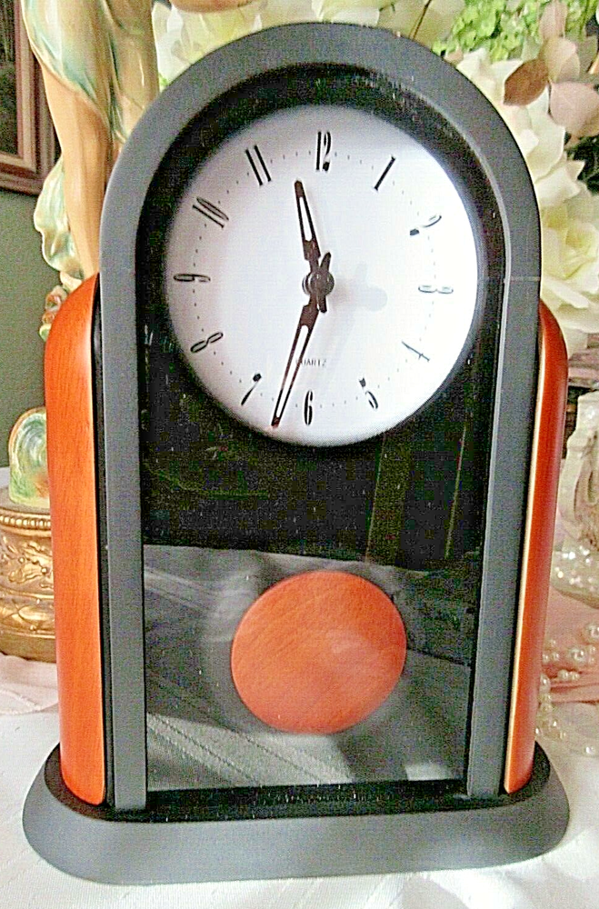 QUARTZ MANTLE PENDULUM CLOCK ARCHED FRAME ~ NEW IN BOX