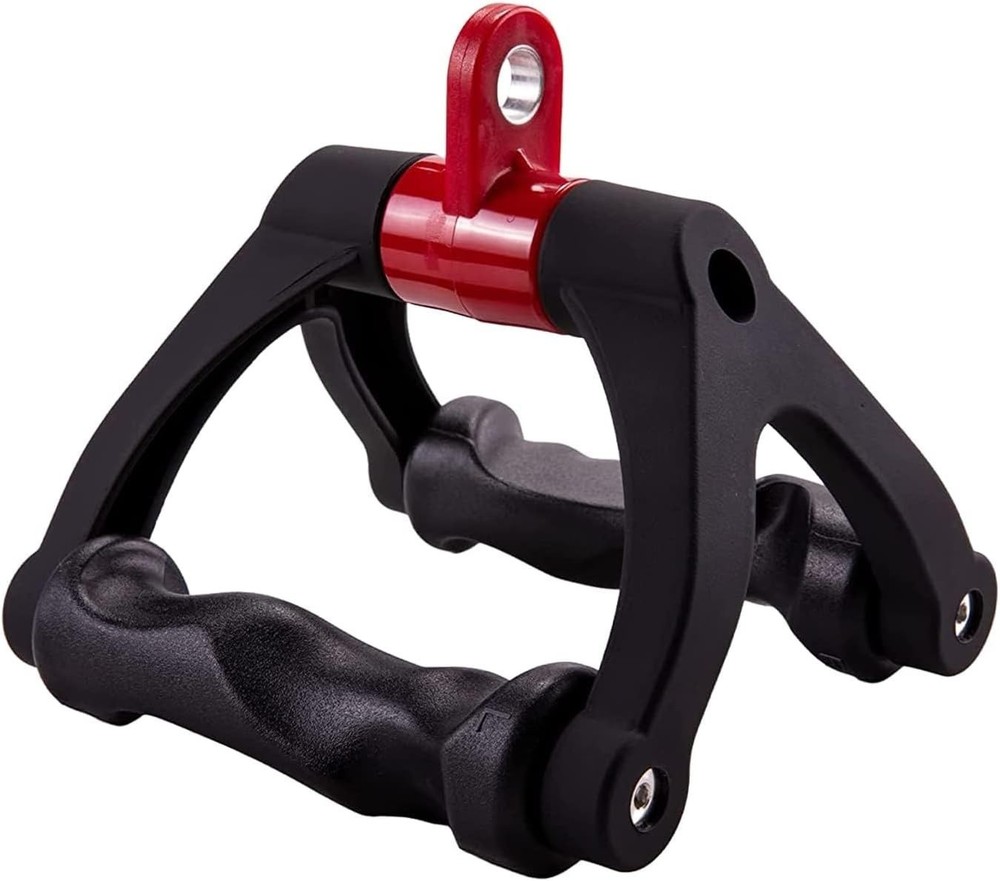 Double D Handle Cable Attachment Triangle V Bar Grip For LAT Pulldown, Anti-Slip