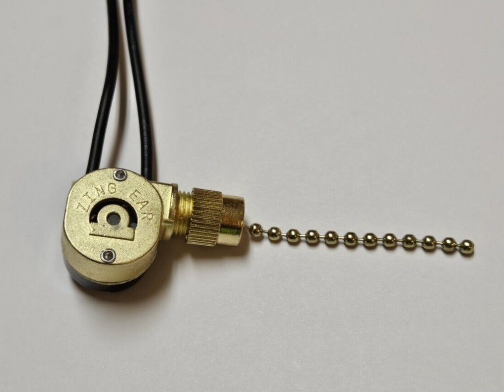 ZING EAR PULL CHAIN SWITCH WITH METAL SHELL FOR CANOPY OR CEILING FAN LIGHT 109G
