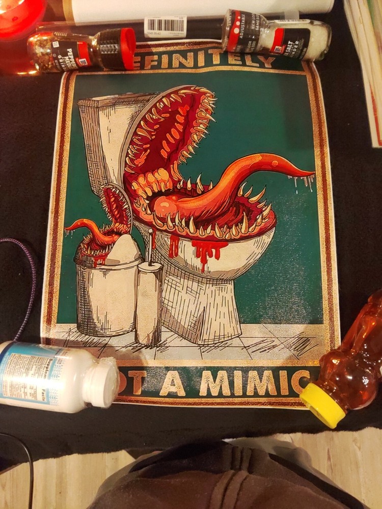 Dungeons And Dragons Mimic Canvas Poster