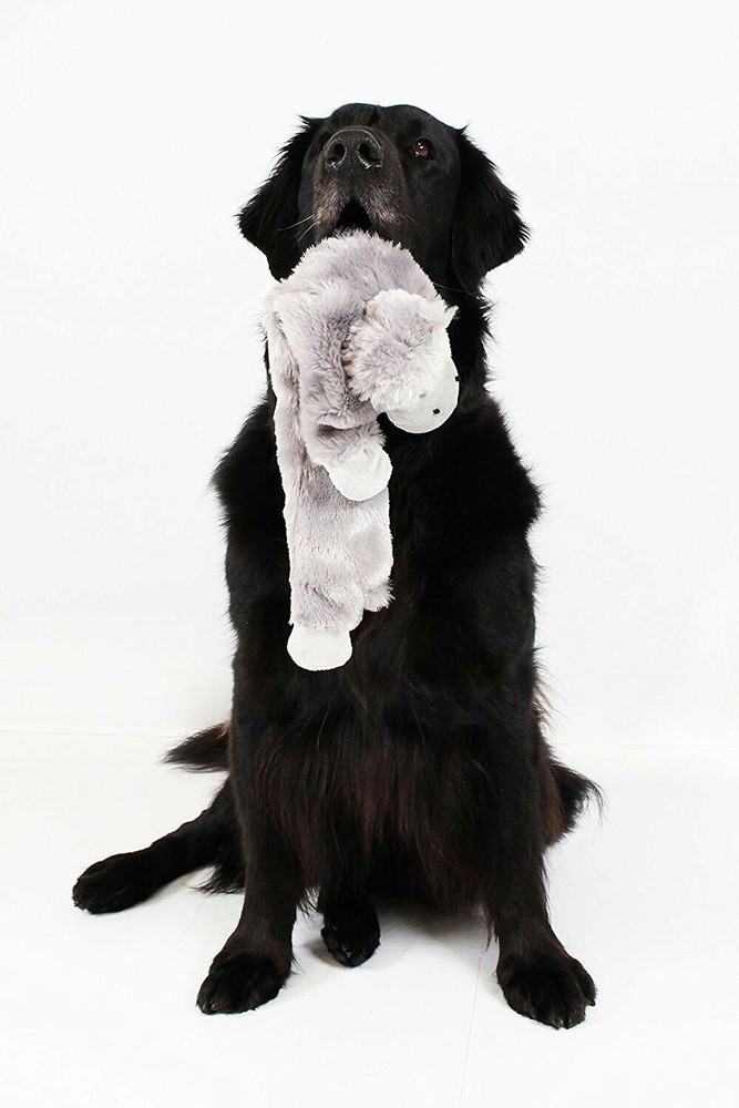 Midlee Hippo Stuffingless Dog Toy - 21"