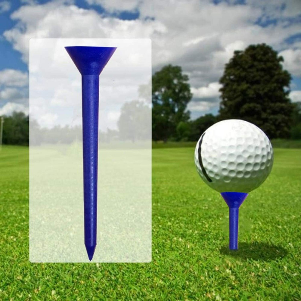 Golf Tees Plastic Unbreakable Big Cup Bulk Value 30 Pack Reusable Long 83mm