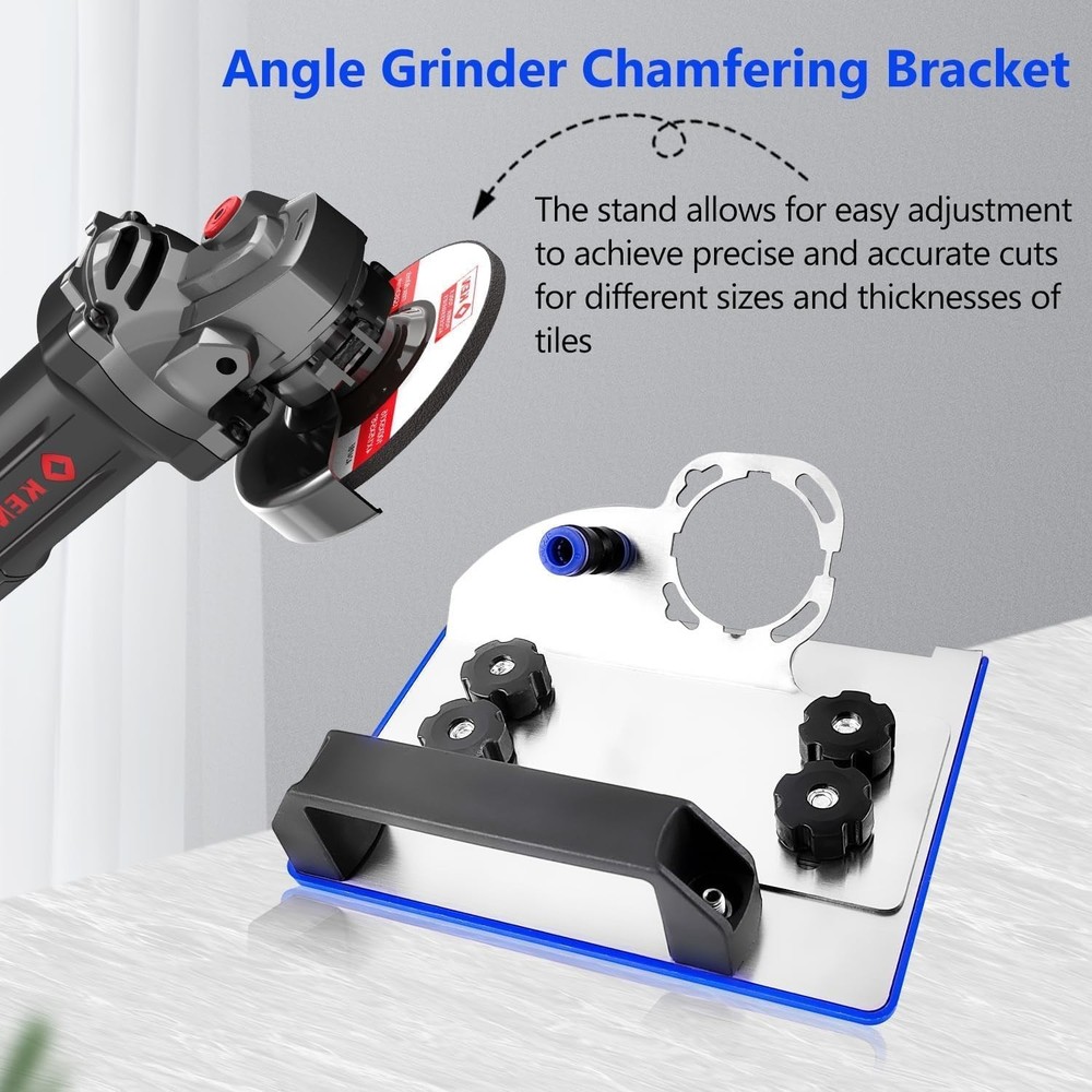 45 Degree Tile Chamfering Tool, Angle Grinder Stand for 45° Tile Cutting, Tile C