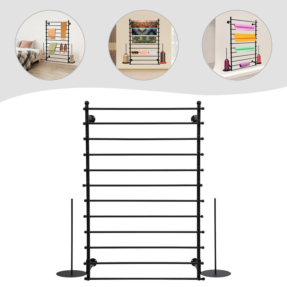 Wall Mounted Scarf Rack – 12-Tier Space-Saving Storage Solution