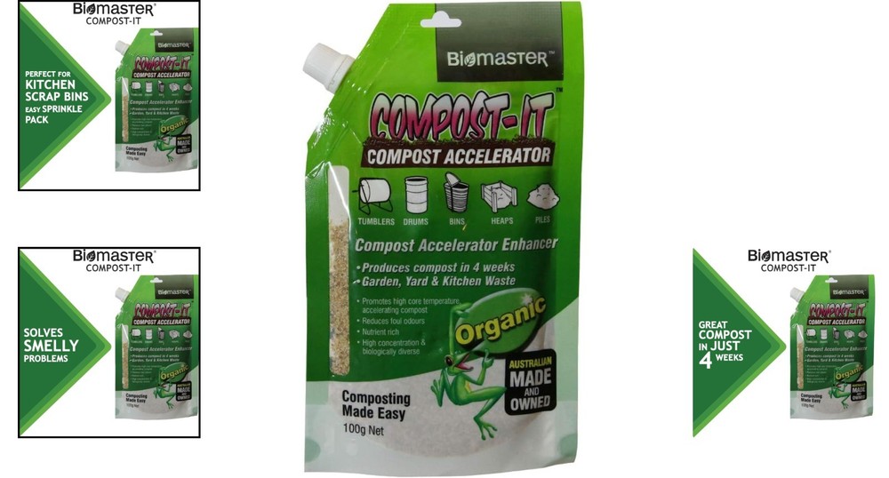Compost-It 100g Accelerator for Efficient Composting - Ideal for Kitchen Scraps