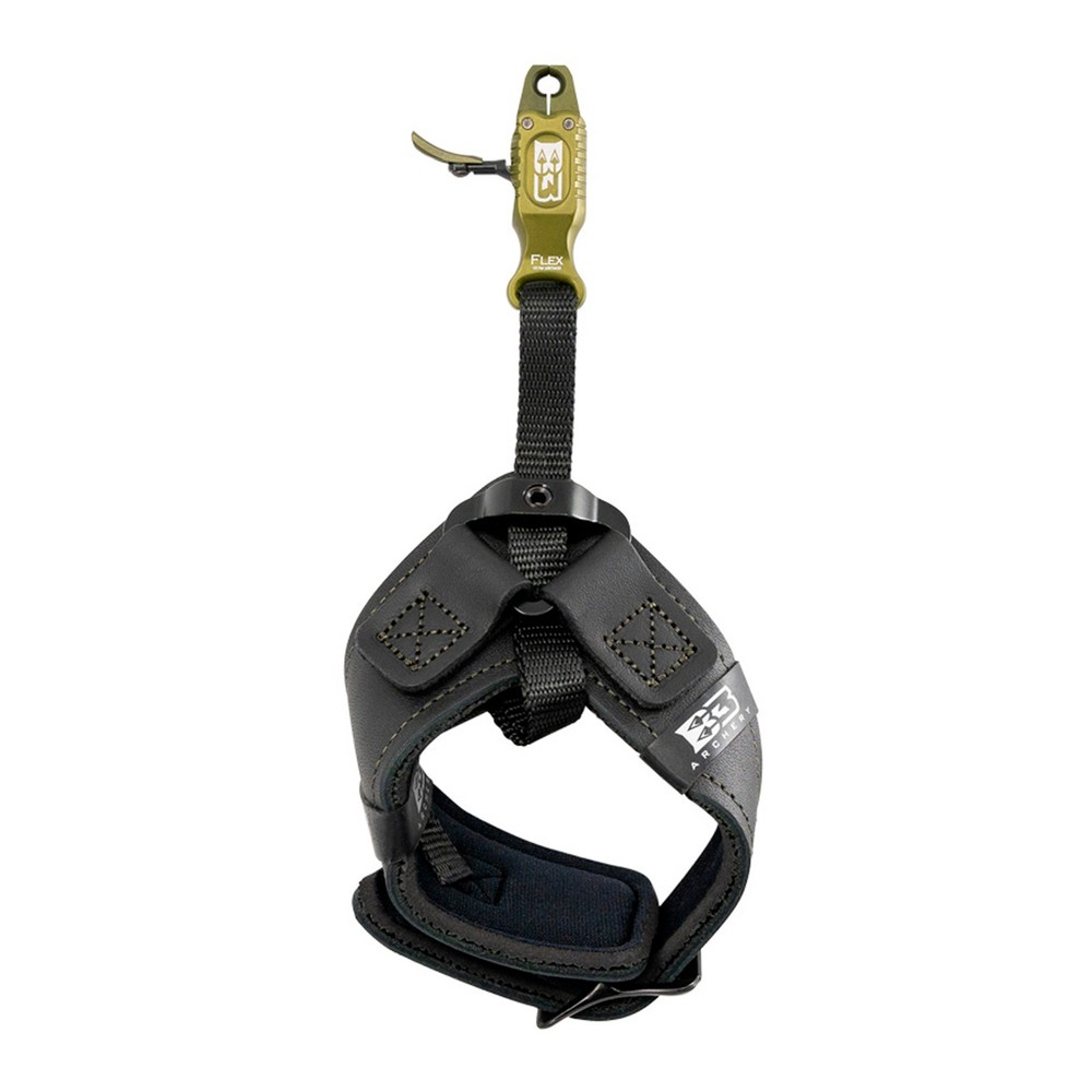 B3 ARCHERY Clash Auto Close Release Aid with Flex Connector System & Wrist Strap