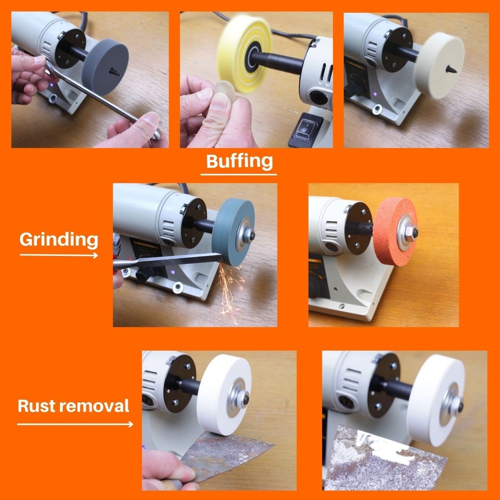 7 PCS Grinding Buffing Wheels Kit, 3 Inch, Polishing, Sharpening, Rust