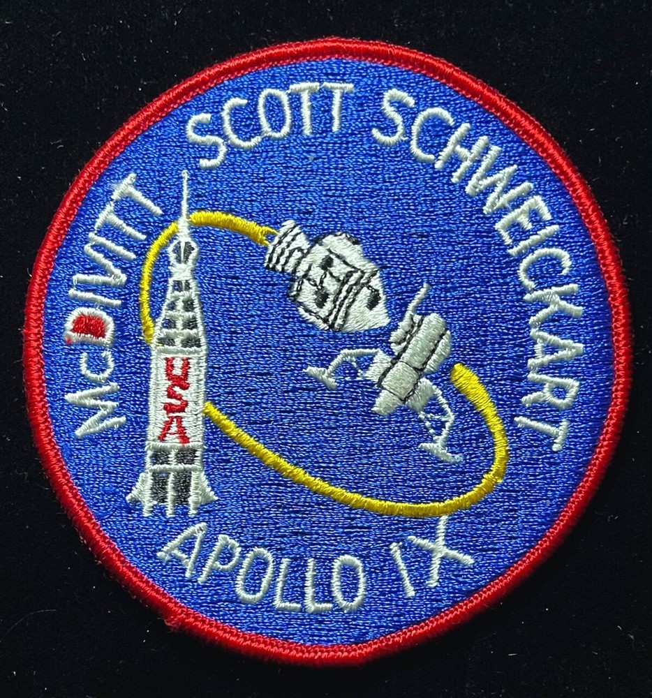 APOLLO 9 APOLLO IX MODERN ERA 4 INCH PATCH RED IN McDIVITT