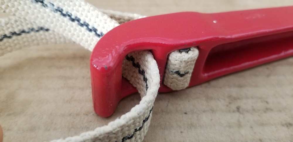 Vintage 7" Red Strap Wrench , VGC
