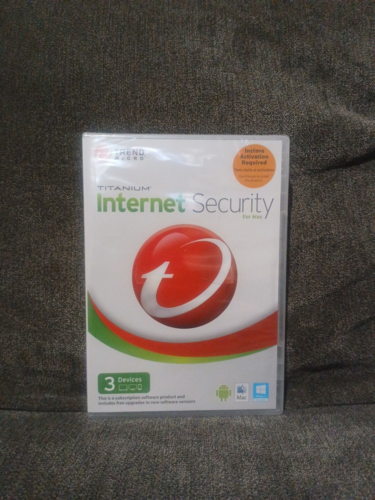 Trend Micro Titanium Internet Security 3 Devices Apple Windows Android ~ SEALED
