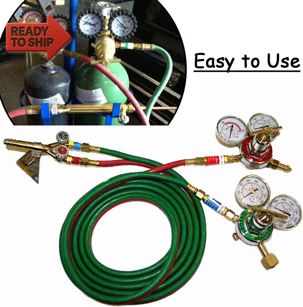 Oxygen & Acetylene/Propane Flashback Arrestors Set Regulator End 9/16-18 Thread