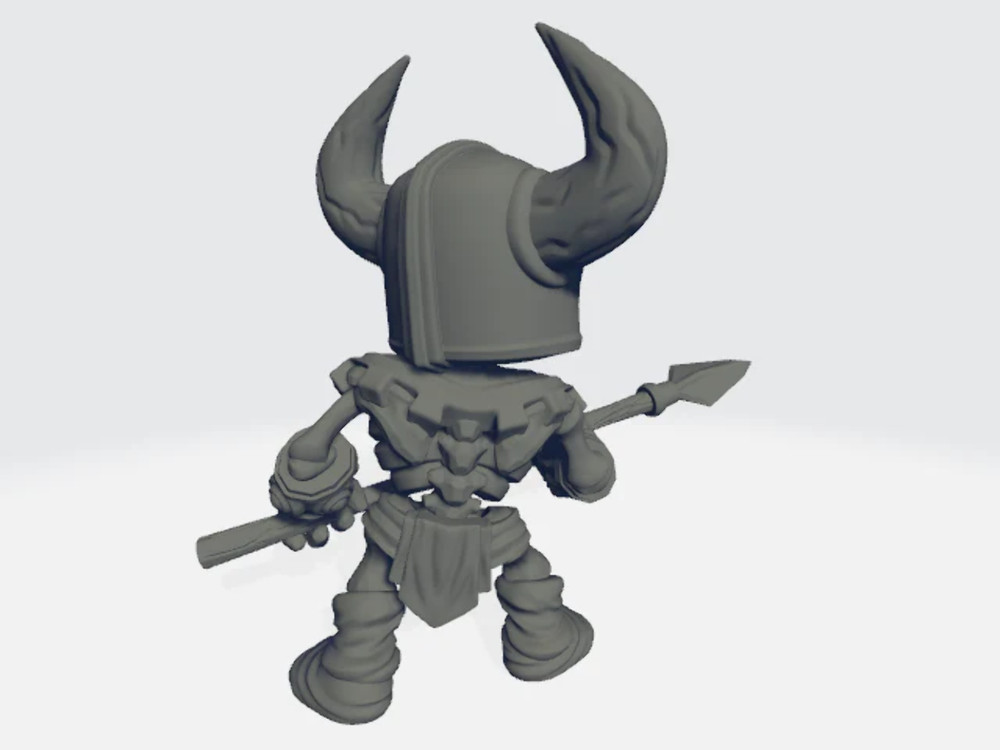 Chibiatures - Skeleton Spear #3