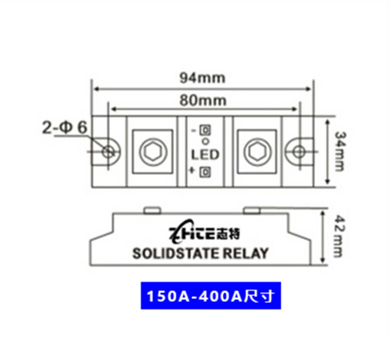 200A industrial grade single-phase solid state relay modular DC-AC H3200Z24V380V