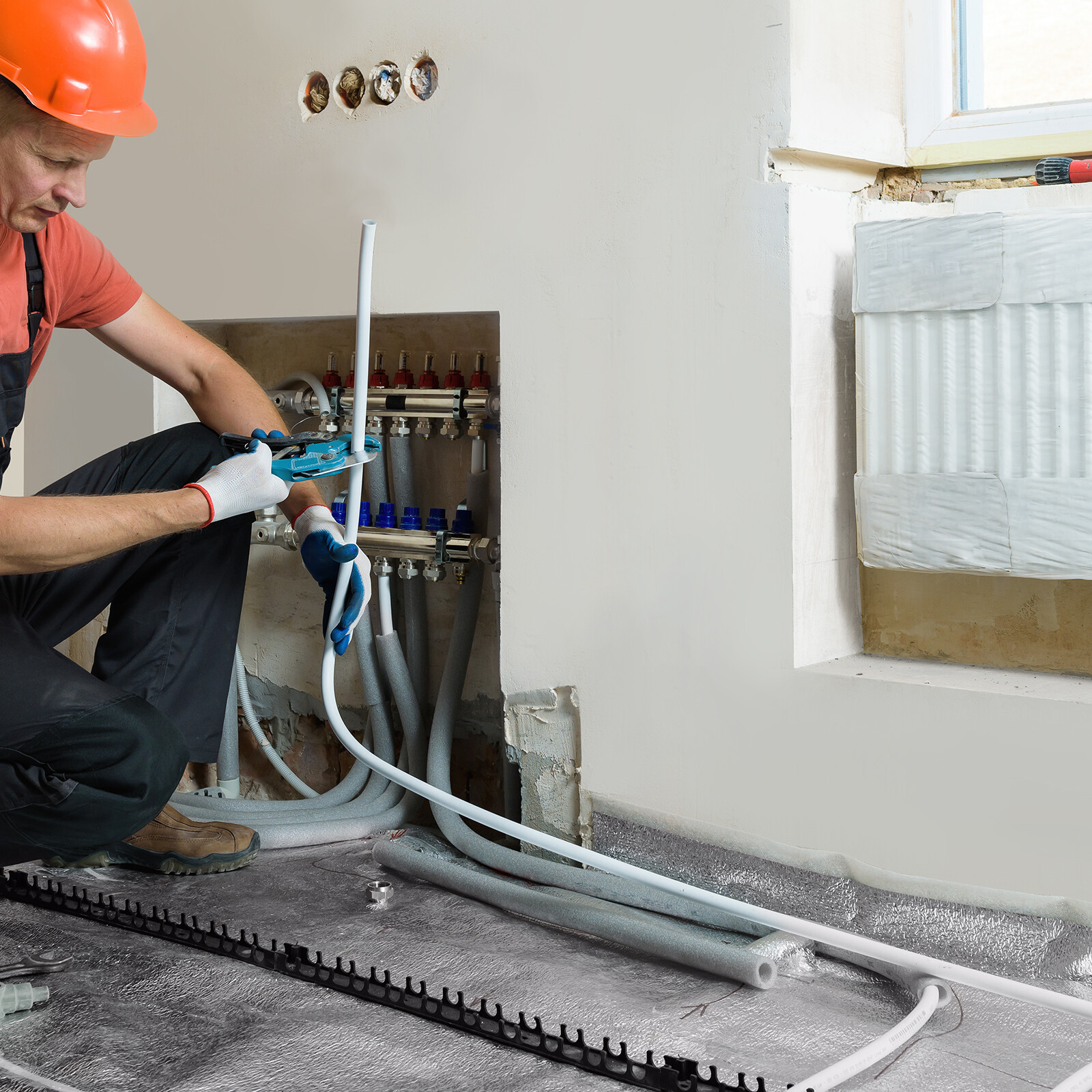 VEVOR 3/4” x 100ft White PEX-B Tubing/Pipe for Potable Water with Pipe Cutter