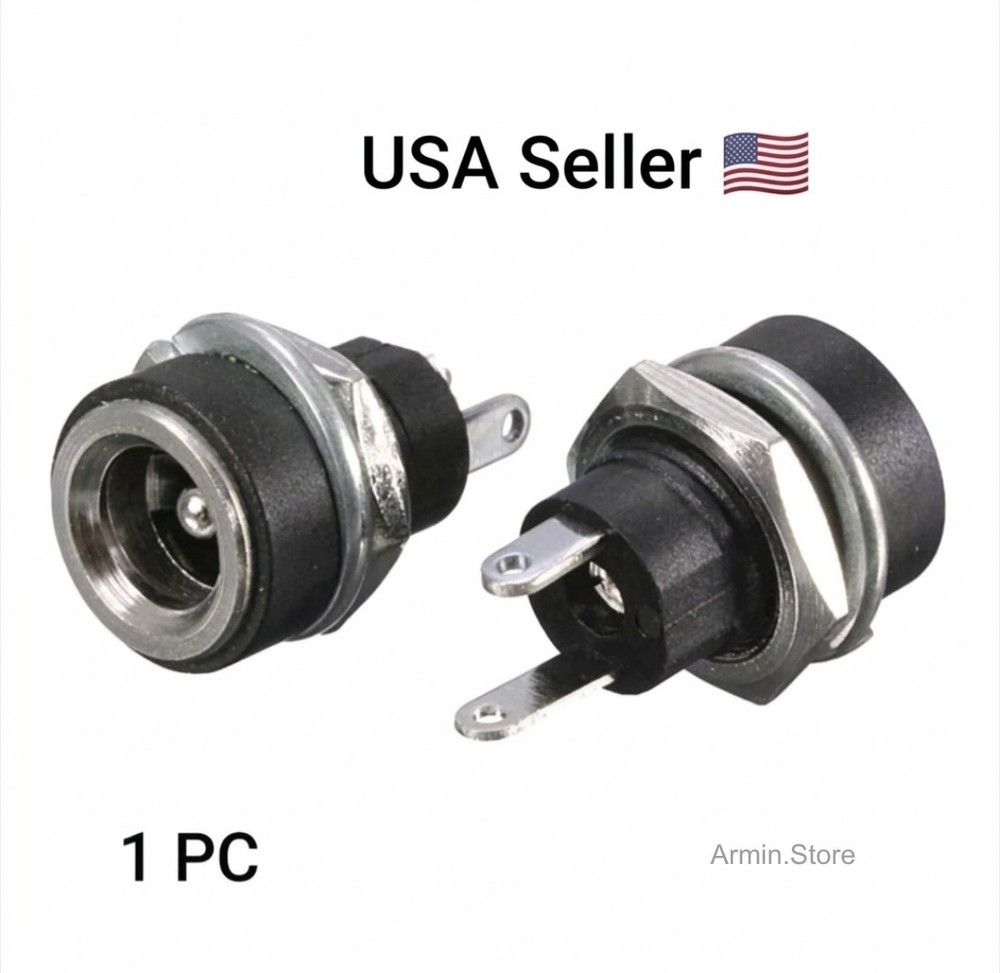 1 PC 3A 12v For DC Power Supply Jack Socket Female Panel Mount Connector plug