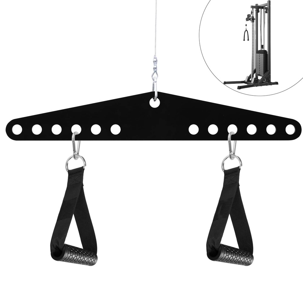 Double to Single D Handle Cable Weight Workout Pulley System Adaptor Plate