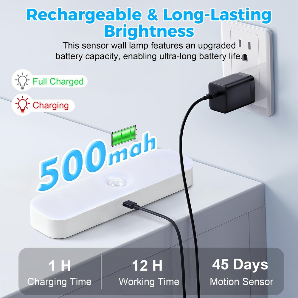 Rechargeable Mailbox Light, Wireless Motion Sensor Mailbox Lights, Magnetic L...