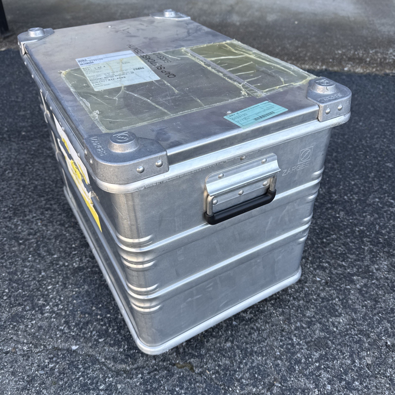 Zarges K470 Kiste Box Alukiste Alubox Transportkiste Lagerbox With Caster Wheels