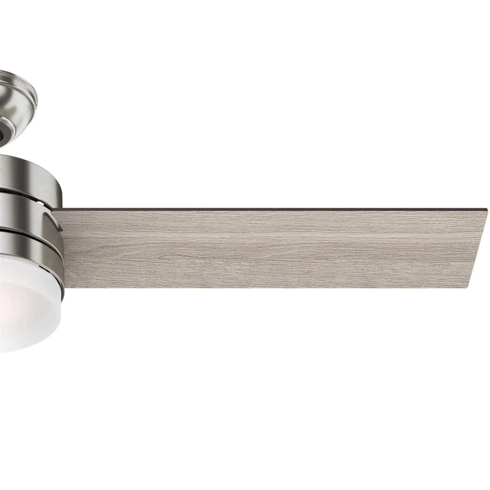 Hunter Fan 54 in Modern Brushed Nickel Finish Indoor Ceiling Fan with Light Kit