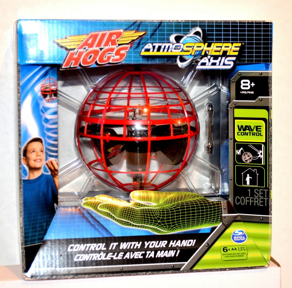 Air Hogs Atmosphere Axis Hovering Sphere Wave Control by Spin Master – Color: RE