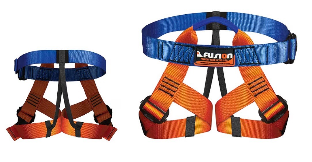 FUSION Climbing Half Body Harness - Size Small Model KH-103 YOUTH *NEW
