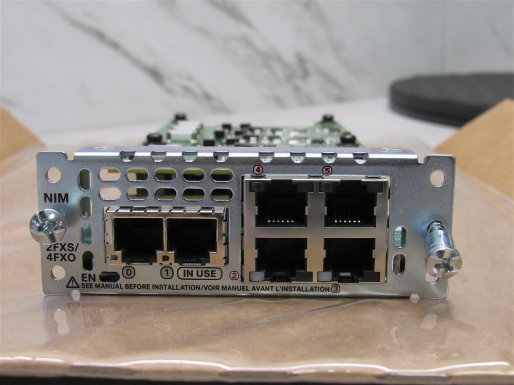 CISCO NIM-2FXS/4FXO NETWORK ETHERNET INTERFACE MODULE