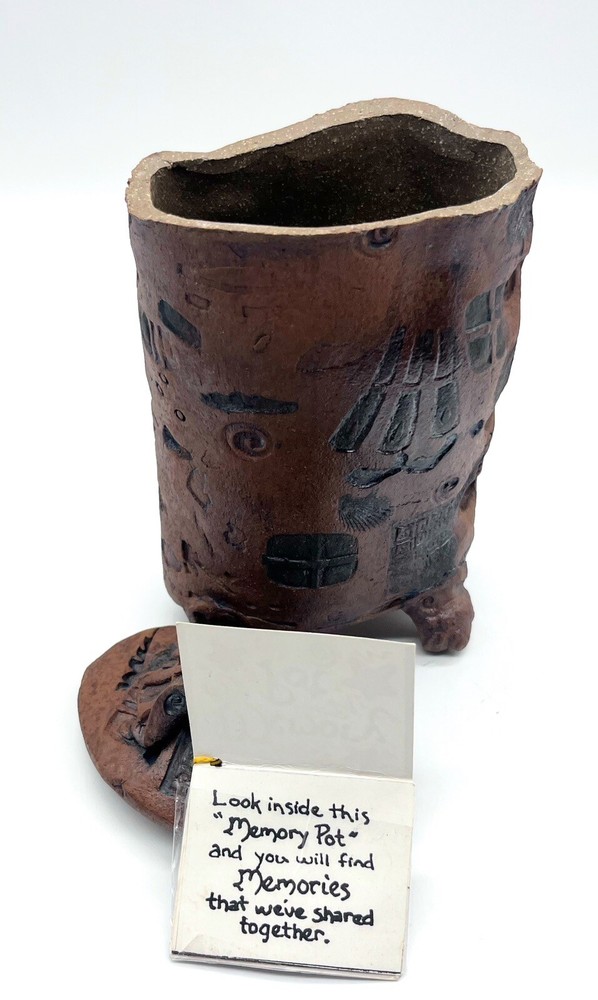 Handmade Clay Pottery Memory Pot