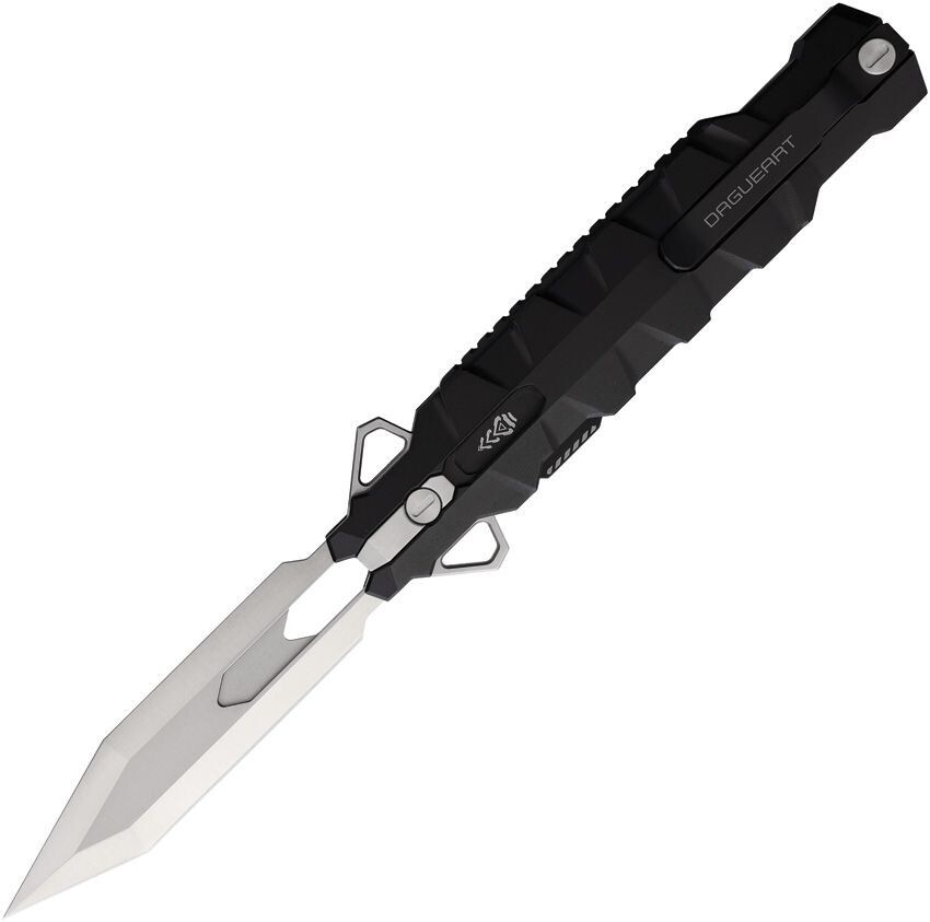 Dagueart Xiris Folding Dagger 4" False Edge Stainless Blade Aluminum Handle