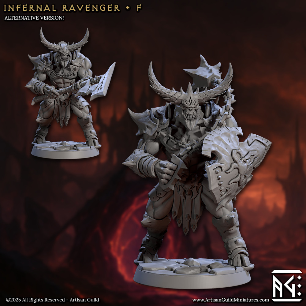 Infernal Warrior - Devil Fighter - Maul - Artisan Guild - Dungeons and Dragons