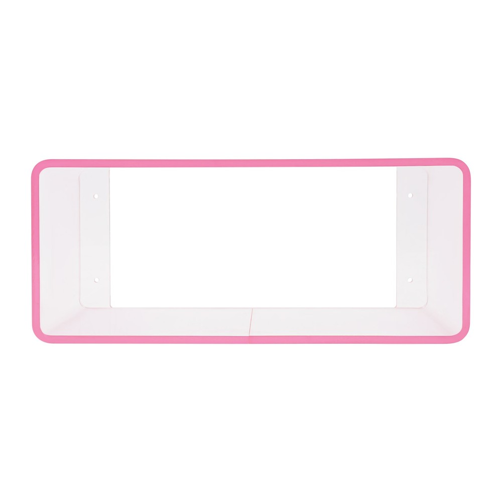 2Tiers Acrylic Wall-Mounted Bedside Table Rectangular Floating Nightstand 3.1kg