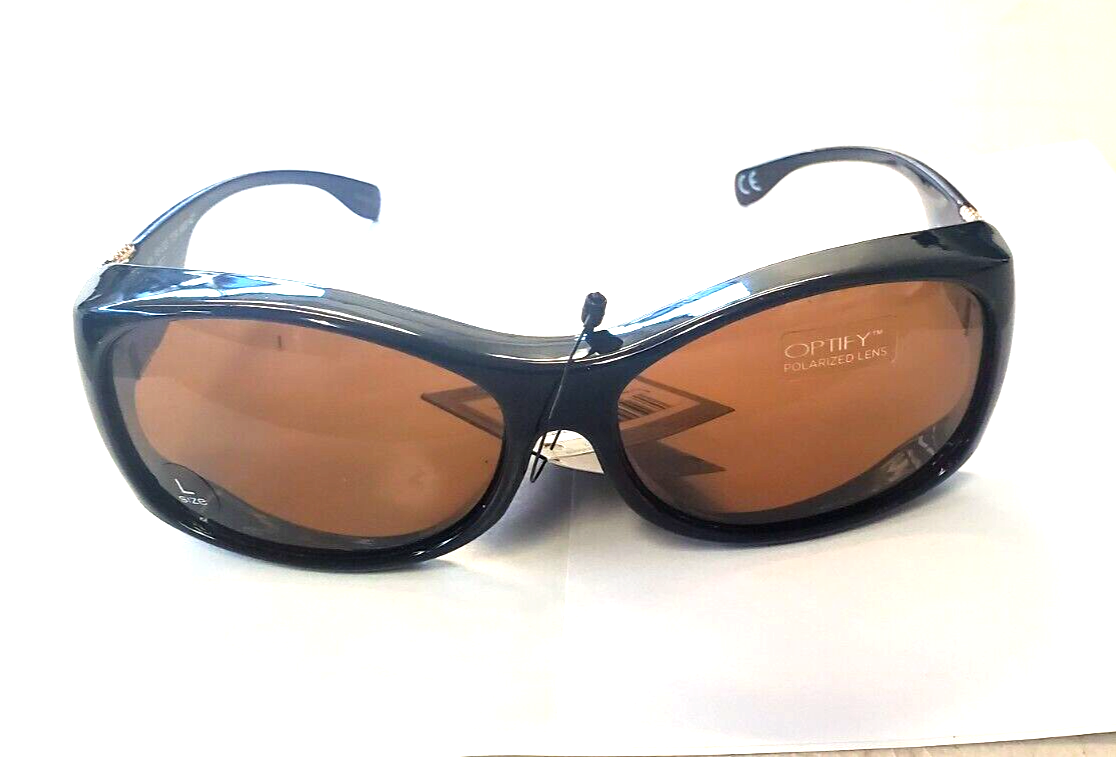 Haven Fits Over Sunset Tort/Amber with gold details Large with sofft Case NEW!!