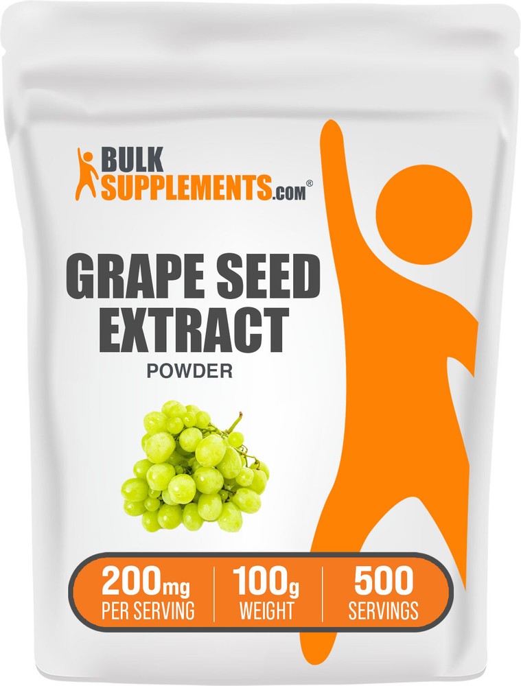 BulkSupplements Grape Seed Extract Powder - 200 mg per Serving