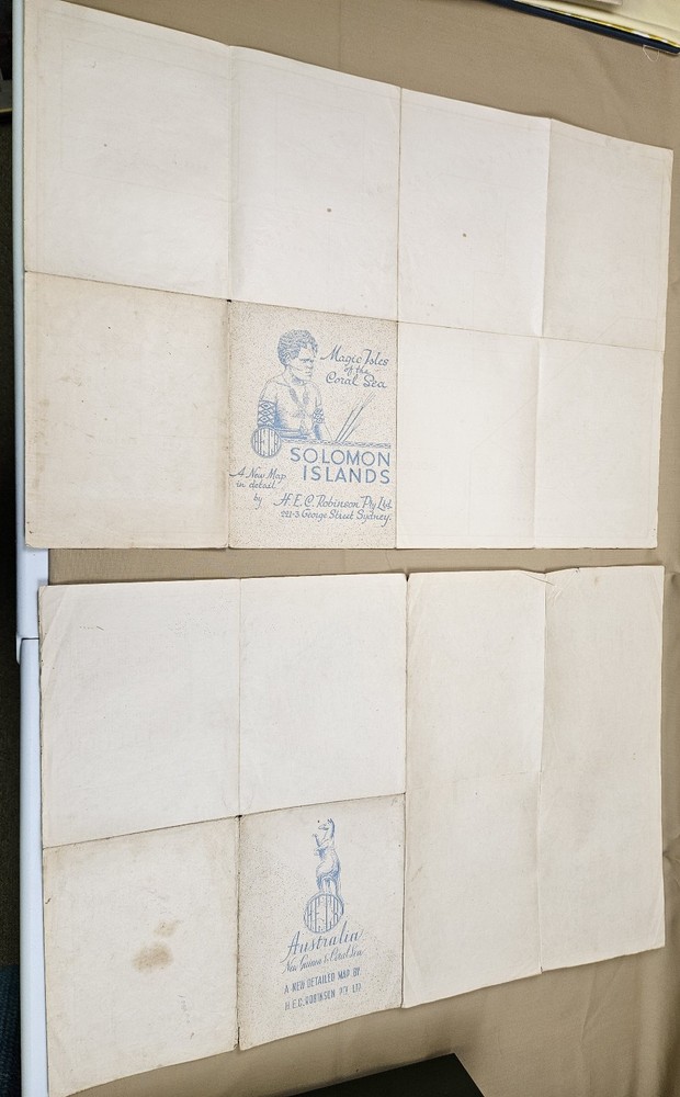 Literature & Maps from WWII footlocker