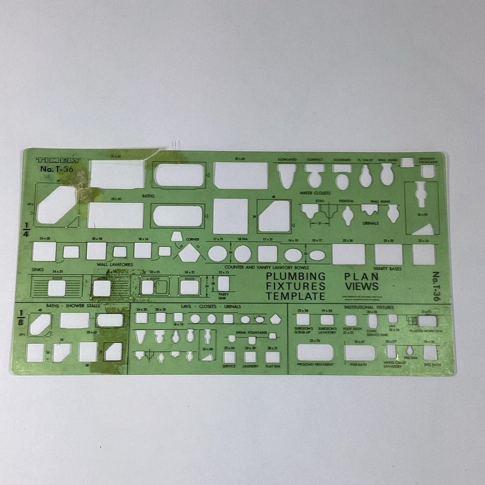 Drafting Stencil Template Lot Engineering Math Art Drawing Geometry Architecture