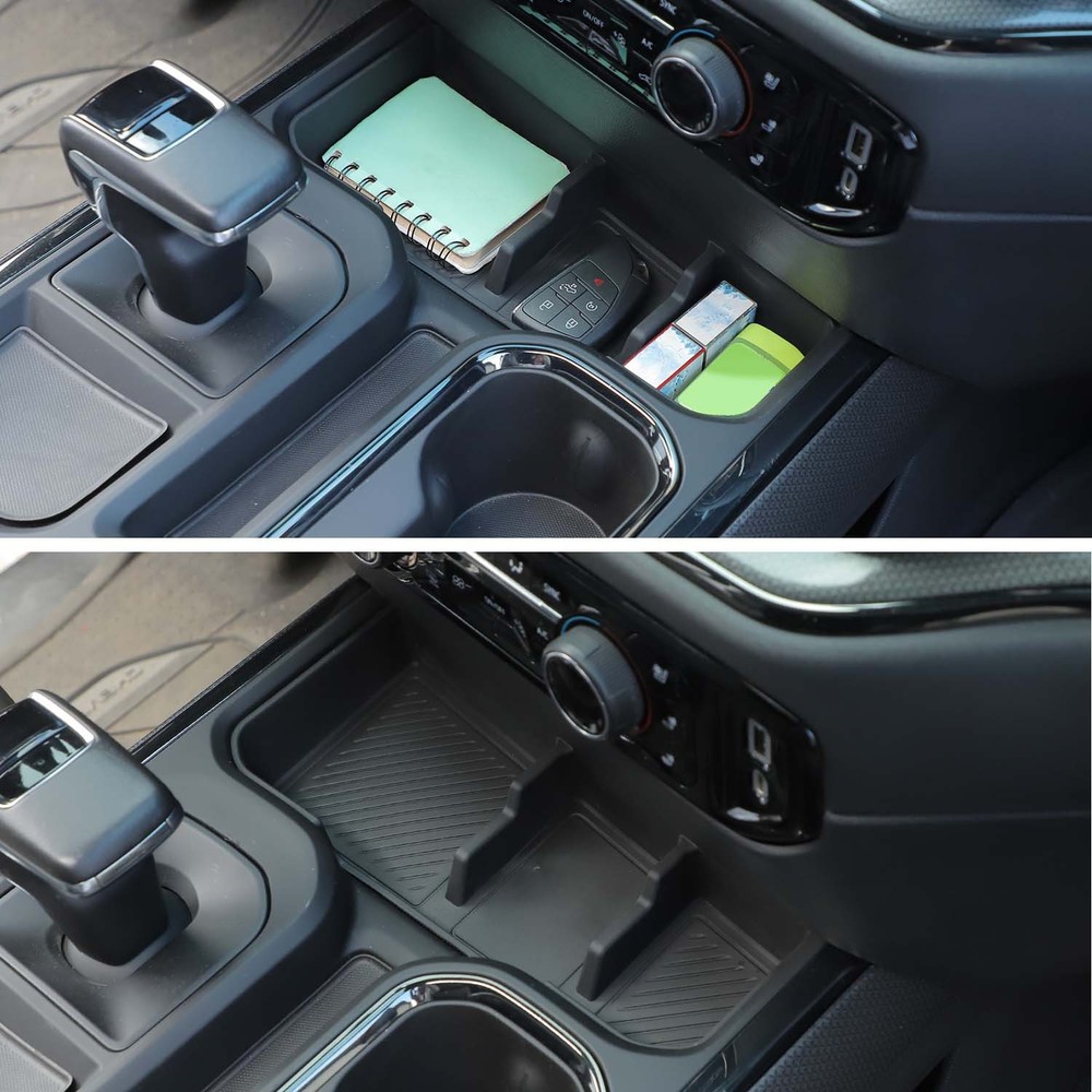 Center Gear Shift Front Storage Box Organizer Tray Case For Chevy Silverado 22+