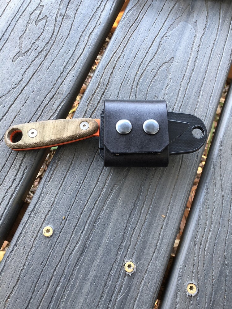 ESEE IZULA 2 leather Horizontal Carry Scout Strap - BLACK