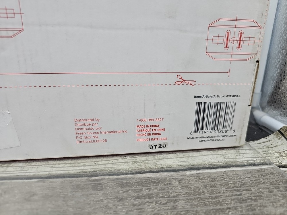 Project Source • Seton 4-Pc Bath Hardware Set • Chrome • NEW (#0198615) [E7]