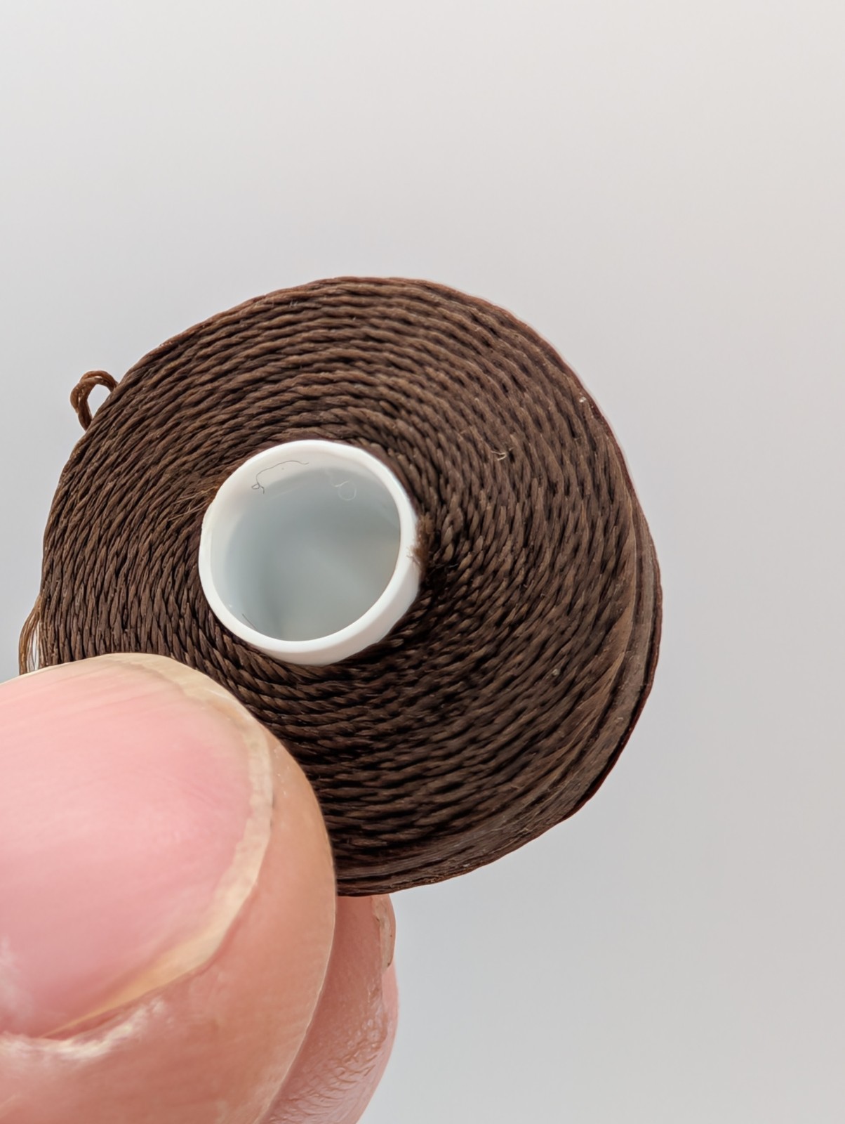 Vintage Brown Nylon Beading Thread Bobbins Like C-Lon Size D Approx. Lot Of 45