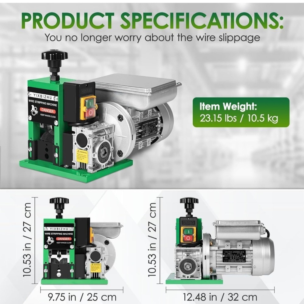 160W Electric Wire Stripper Machine, 30 m/min Automatic Cable Stripping Tool