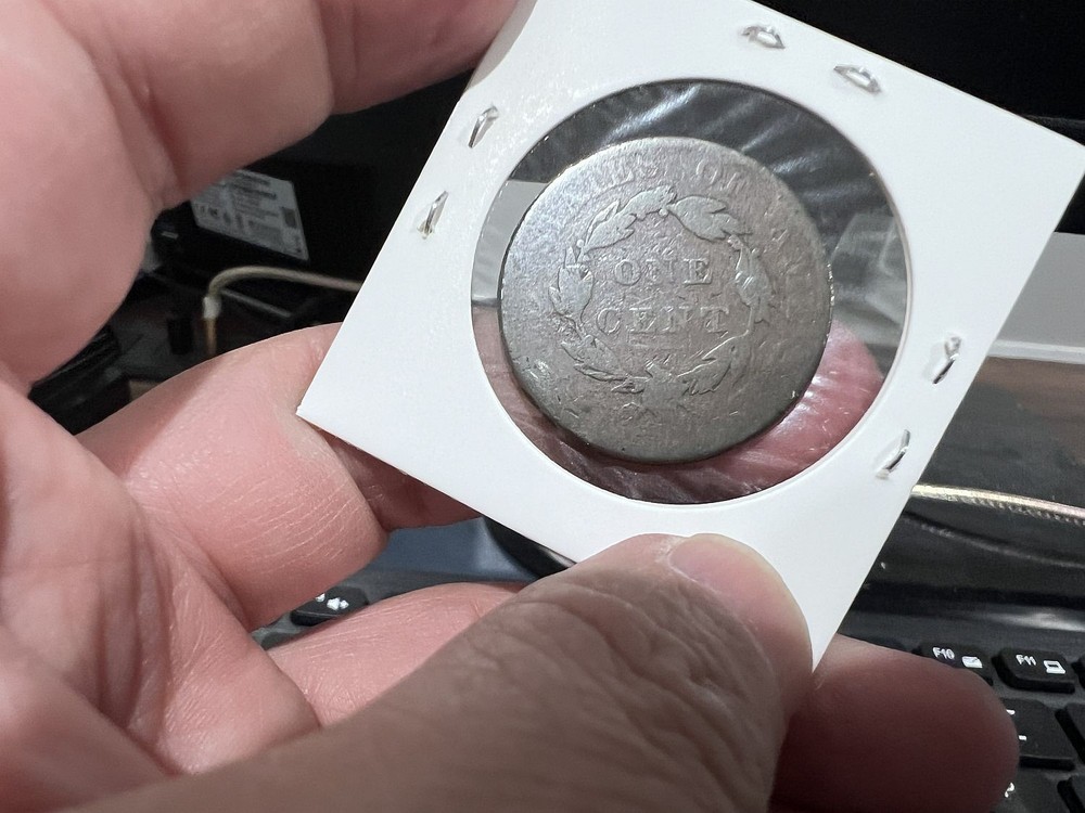 1820 1c Large Cent Coronet Head as Shown