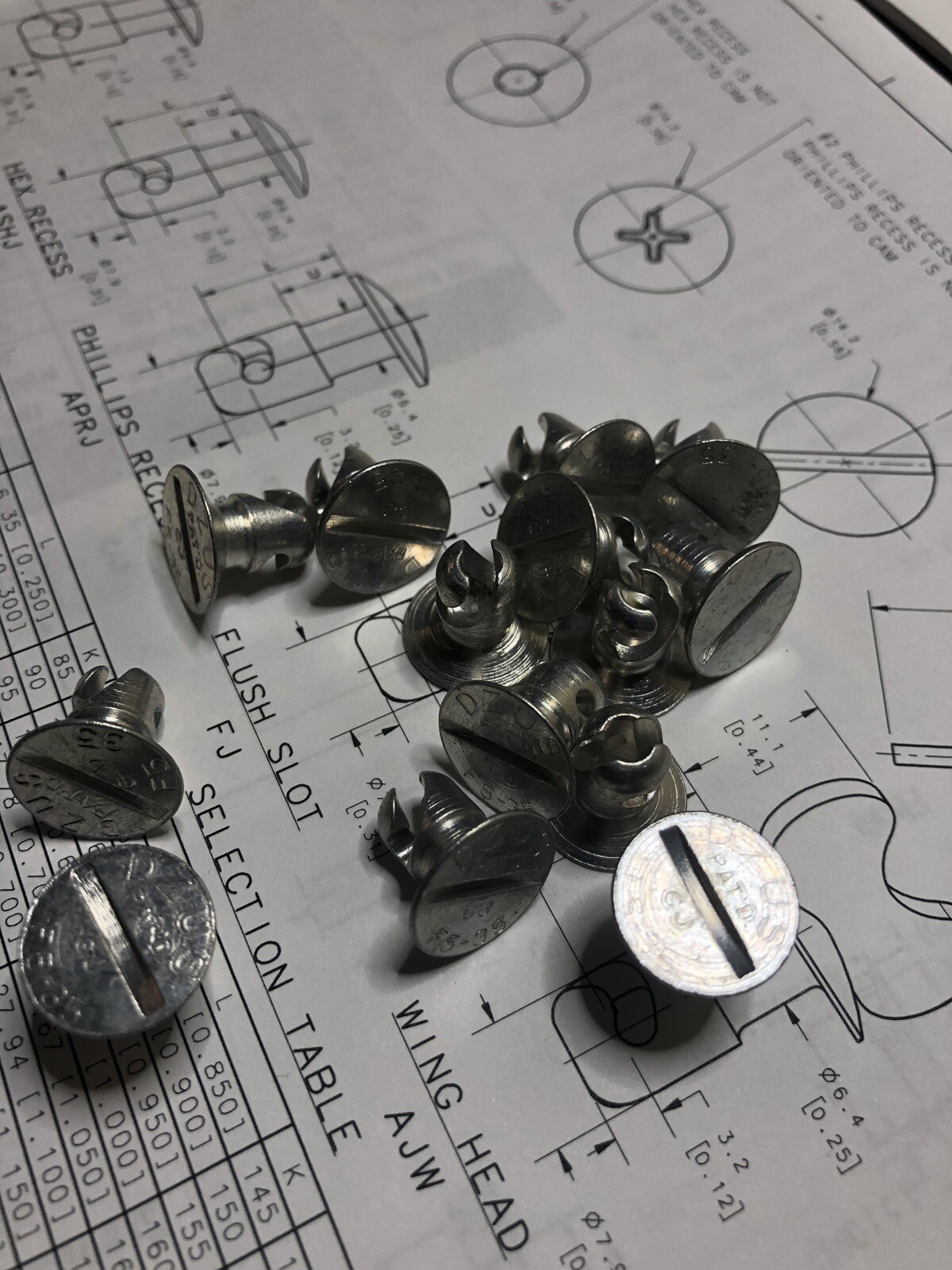 (10ea) F5-35 DZUS Quarter Turn Fasteners, 5/16” Shank, FA5-35