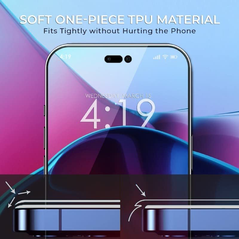 3-PACK For iPhone 14 Pro Max/14 Pro/14 Plus/14 Tempered Glass Screen Protector