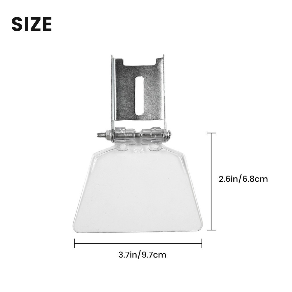 2pcs Replacement Guard Bench Grinder Eye Protection Safety Shields With Bracket