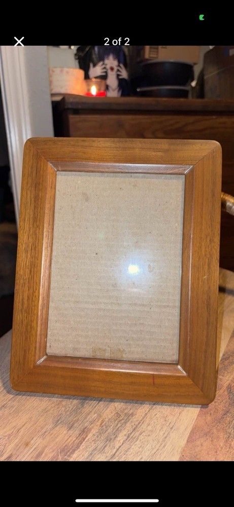 Brown wood picture frame