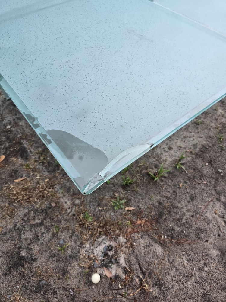 glass ping pong table