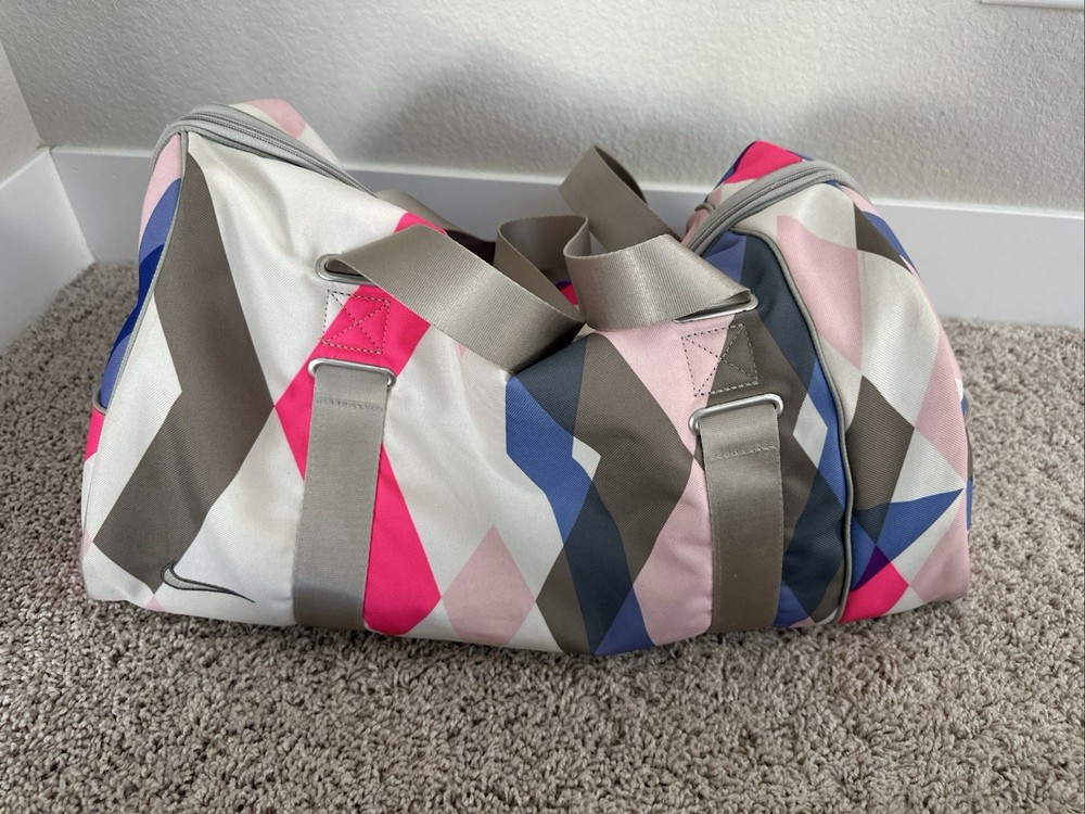 Nike Duffle Bag Diamond Purple Pattern Large Overnight Bag