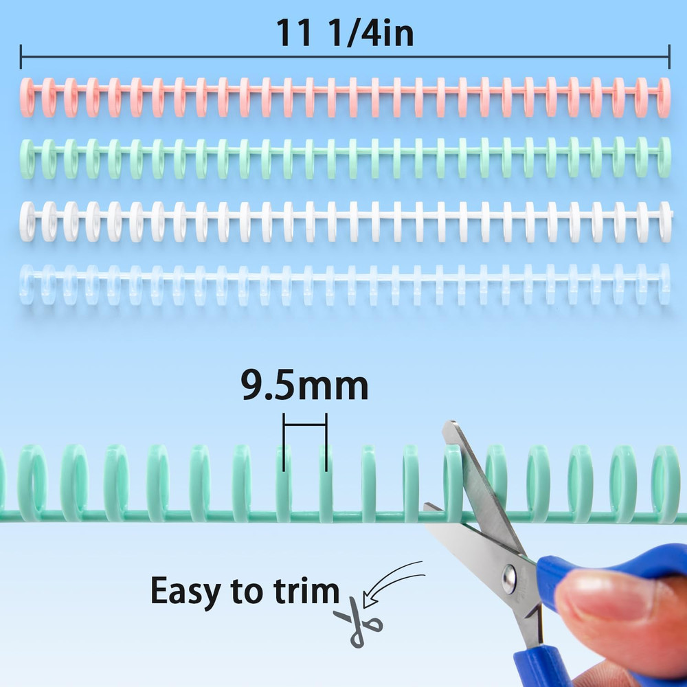 Binding Spines/Coils/Combs: Open & Close Easily Adding Pages for Notebook ， Bind